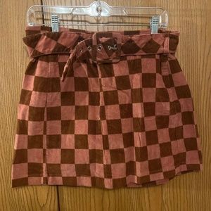 Wild Fable Belted Corduroy Mini Skirt